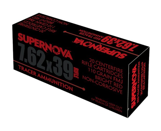 Piney Mountain Ammunition PMSN762R Red Tracer  7.62mm 110gr Full Metal Jacket 20 Per Box/10 Case