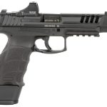 HK 81000877 VP9L SCS 9mm Luger 20+1 5" Black Polygonal Rifled Barrel, Long/Lightening Cuts/Optic Cut SCS Steel Slide, Polymer Frame w/Picatinny Rail, Black Interchangeable Backstrap Grip