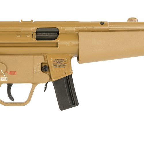 HK 81001079 SP5 RAL8000 9mmx19 10+1 8.86" Black Navy-Style Threaded Barrel, Flat Dark Earth Receiver, FDE Polymer Grip, 2 Magazines