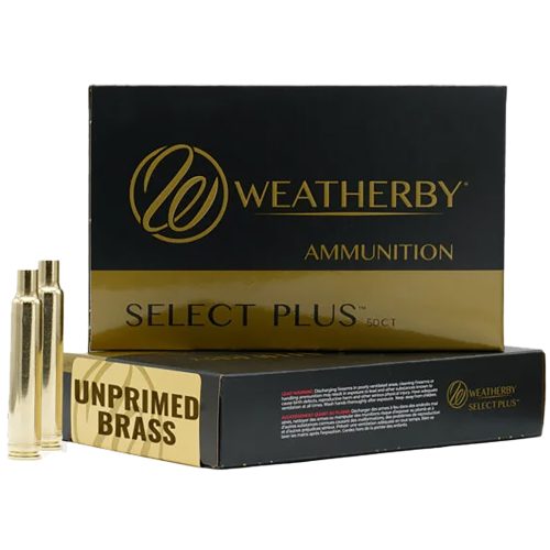 Weatherby BRASS257CT50 Select Plus Unprimed Cases 257 Wthby Mag Rifle Brass 50/Box