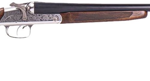 ATI ATIGKOF20RP26 Road Agent Prime 20 Gauge Break Open 2rd 26" Black Side By Side Barrel, Silver Engraved Aluminum Receiver, Fixed Turkish Walnut Stock