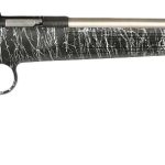 Crickett KSA2444 Gen2  Youth 22 LR 1rd 16.13" Stainless Single Shot Barrel, Stainless Steel Receiver, Black w/White Webbing Fixed Synthetic Stock