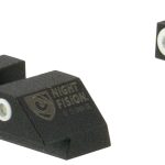 Night Fision GLK003007WGW Tritium Night Sights For Glock  Green Tritium White Outline Front Sight- Green Tritium White Outline Rear Sight Glock 42/43/43X