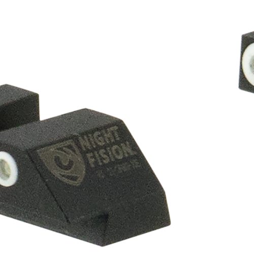 Night Fision GLK003007WGW Tritium Night Sights For Glock  Green Tritium White Outline Front Sight- Green Tritium White Outline Rear Sight Glock 42/43/43X