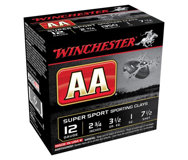 AA SptClay 12Ga 2.75" 1oz 3.50dr #75