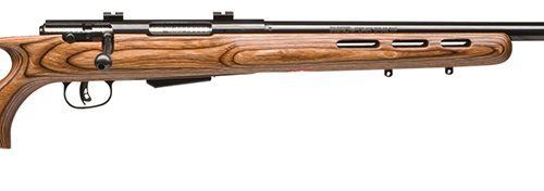 Savage Arms 18528 25 Lightweight Varminter-T 223 Rem 4+1 Cap 24" Matte Black Rec/Barrel Natural Brown Laminate Fixed Thumbhole Stock Right Hand (Full Size) with Detachable Box Magazine