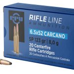 PPU PP6CS Metric Rifle  6.5x52mmCarcano 123gr Soft Point 20 Per Box/10 Case