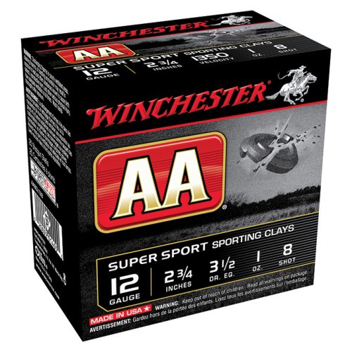 AA SptClay 12Ga 2.75" 1oz 3.50dr #8