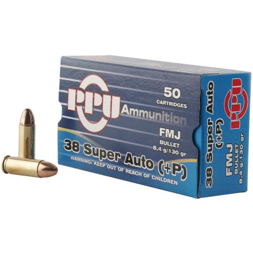 .38 Super  FMJ 130gr +P
