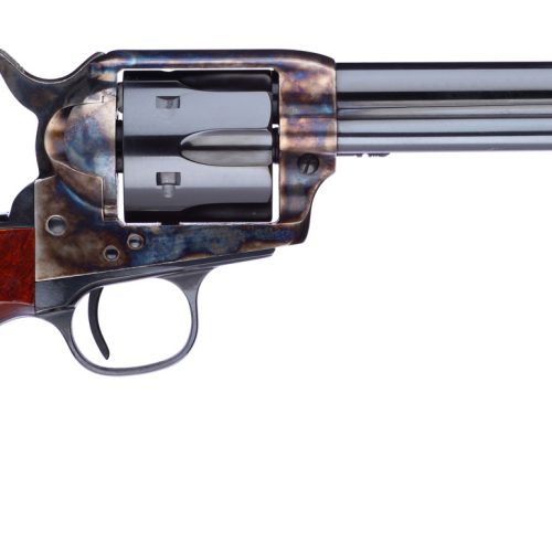 Taylors & Company 701EDE 1873 Cattleman New Model 357 Mag 6rd 5.50" Blued Cylinder & Barrel Color Case Hardened Steel Frame Walnut Navy Size Grip (Taylor Tuned)
