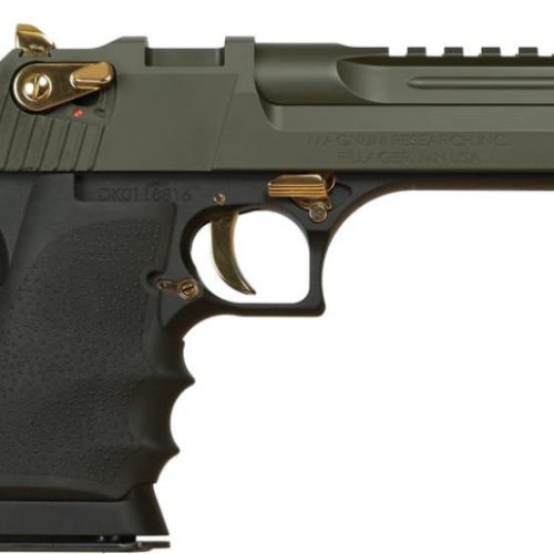 Desert Eagle L5 .50AE 5" Blk/Milspc Grn 7rd NY