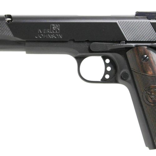 Iver Johnson Arms EAGLEXL10 1911 Eagle XL  10mm Auto 6" 8+1 Matte Blued Black Cerakote Ported Long Slide Diamondwood Walnut with Integrated Logo Grip Adj Sights