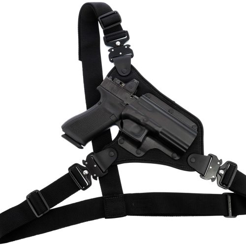 Galco HR248RB High Ready  Fits Chest Up To 58 " Black Kydex/Nylon Shoulder/Torso Strap Fits Sig P220/P226/Browning BDA Right Hand