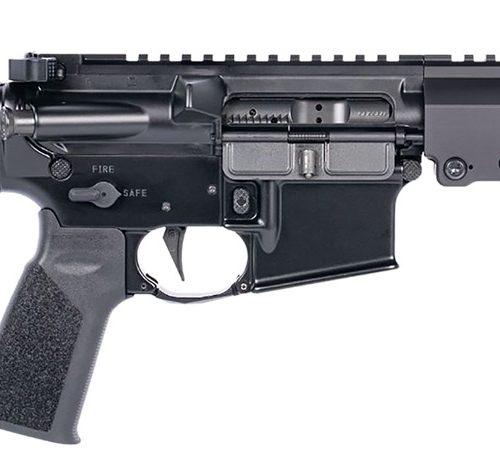 Geissele Automatics 08-518B Super Duty Mod 1 300 Blackout 8" Black Threaded Barrel, Black Aluminum Receiver w/Picatinny Rail, Synthetic SB Tactical SBA3 Brace, Black A17 Grip