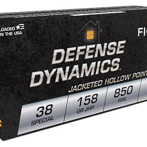 Fiocchi 38B Defense Dynamics  38Special 158gr Jacketed Hollow Point 50 Per Box/20 Case