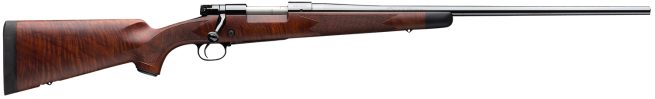 Winchester Repeating Arms 535203226 Model 70 Super Grade 270 Win Caliber with 5+1 Capacity, 24" Barrel, High Polished Blued Metal Finish & Satin Fancy Walnut Stock Right Hand (Full Size)