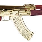 ZAS ZPAPM70 7.62X39 RED SERBIAN WOOD GOLD PLATED