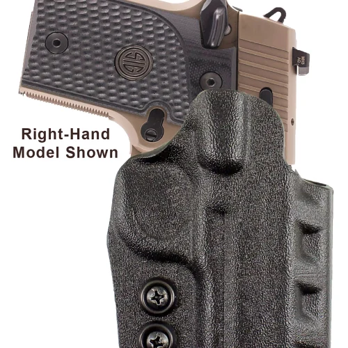 DeSantis Gunhide D94KB8WZ0 Cazzuto  OWB Black Kydex Paddle Fits Springfield Prodigy w/wo Red Dot Fits 4.25-5" Barrel Left Hand