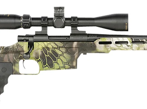 Howa HMXL223KAC M1500 Mini Excel Lite 223 Rem 20" TB 5+1, Kryptek Altitude HTI Excl Lite Chassis, Black Folding Stock