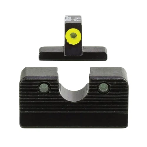 Trijicon 600999 HD XR Night Sight Set Green Tritium/Yellow Outline Front, Green Tritium Rear, Black Frame, Fits FN 509