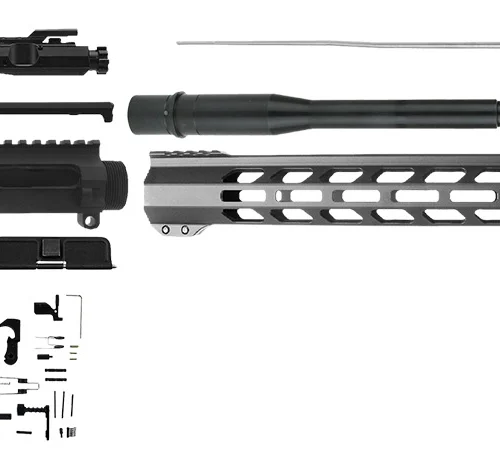 TacFire SSRK308LPK20BN AR Build Kit Rifle 308 Win AR-10 Black Nitride Aluminum 5/8"-24 tpi *Sports South Exclusive.