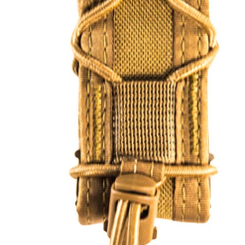 High Speed Gear 13PT10CB TACO Mag Pouch Single Coyote Brown Nylon Belt Compatible w/ Pistol