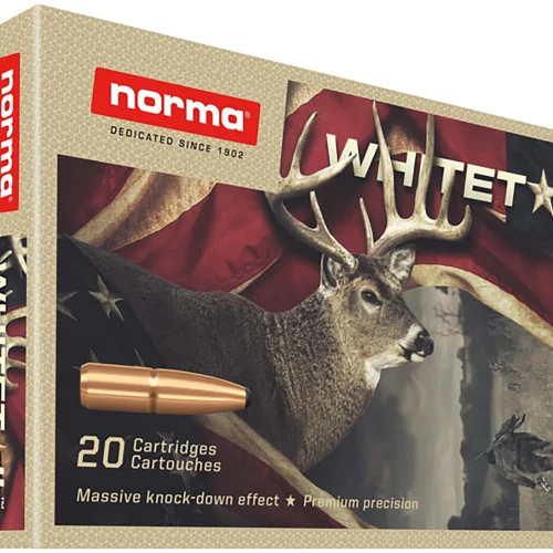 Norma Ammunition 20169562 Dedicated Hunting Whitetail 270Win 130gr Pointed Soft Point 20 Per Box/10 Case