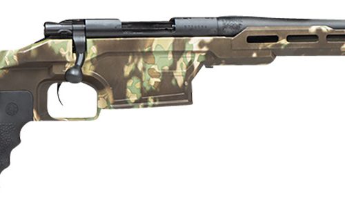 Howa HMXL350KAC M1500 Mini Excel Lite 350 Legend 3+1 16.25" Blued Heavy Threaded Barrel, Blued Drilled & Tapped M-LOK Handguard, Kratos Camo Synthetic Adj Luth-AR Stock, Black Polymer Grip, Right Hand