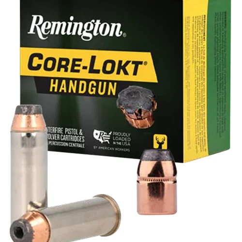 Remington Ammunition R20228 Core-Lokt Handgun 44RemMag 240gr Jacketed Hollow Point 20 Per Box/10 Case