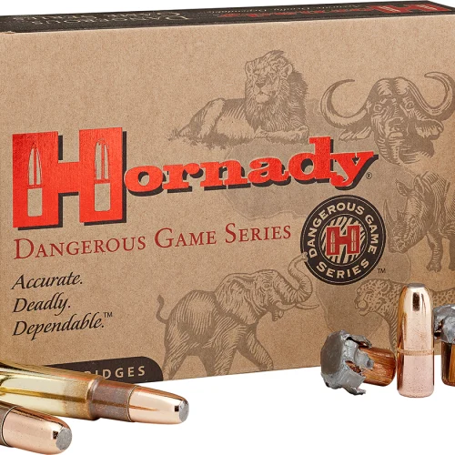 Hornady 82614 Dangerous Game  458Lott 500gr DGX Bonded 20 Per Box/6 Case