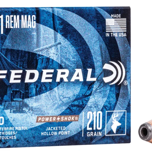 Federal C41A Power-Shok Handgun 41RemMag 210gr Jacketed Hollow Point 20 Per Box/25 Case