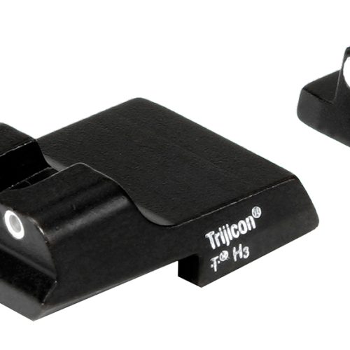 Trijicon 600437 Bright & Tough Night Sights  Green/Tritium White Outline Front Sight-Green/Tritium White Outline Rear Sight Smith & Wesson 1911