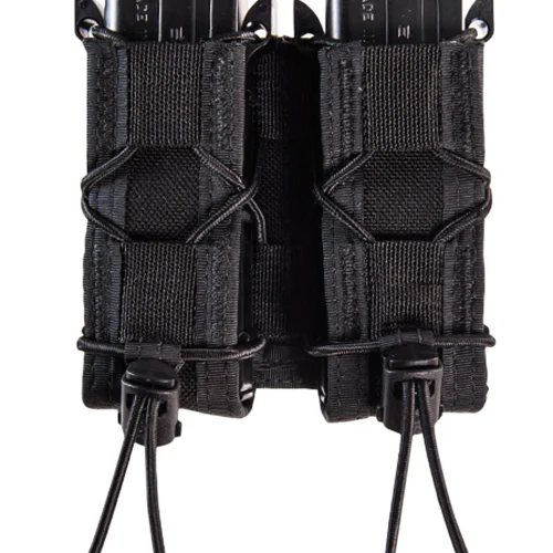 High Speed Gear 13PT12BK TACO Mag Pouch Double Black Nylon Belt Compatible w/ Pistol