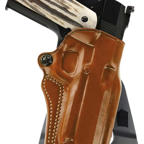 Galco SM2-266R Speed Master 2.0 OWB Tan Leather Paddle Fits Kimber/Springfield 1911 4", Colt/SW1911SC/Para USA 4 1/4" Right Hand