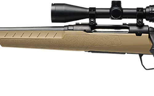 Savage Arms 32199 Axis 2 XP Combo 350 Legend 4+1 18" Black Sporter Barrel, Black Drilled & Tapped Steel Receiver, Fixed Flat Dark Earth Synthetic Stock, Left Hand, Boresighted 3-9x40