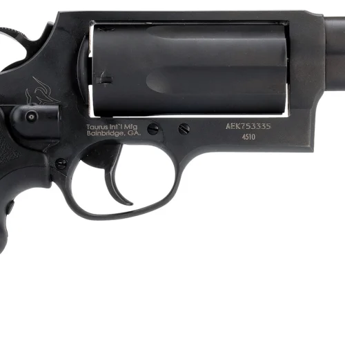 Taurus 2-441031MAGVL Judge w/Laser Compact 45 Colt (Long Colt) 410 Bore 3" Chamber 5rd 3" Matte Black Alloy Steel Barrel, Cylinder & Frame, Viridian Laser, Transfer Bar Safety