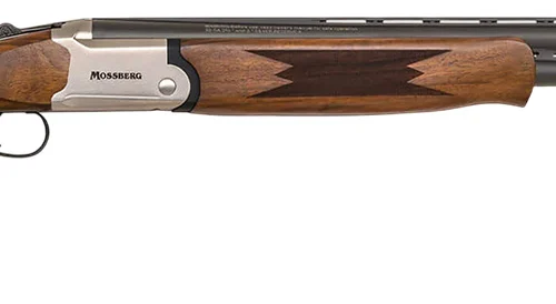 Mossberg 75490 Gold Reserve  16 Gauge Break Open 3" 2rd 30" Matte Blued Vent Rib Barrel, Polished Silver w/Gold Inlay Receiver, Fixed Satin Black Walnut Stock, 5 Standard Chokes