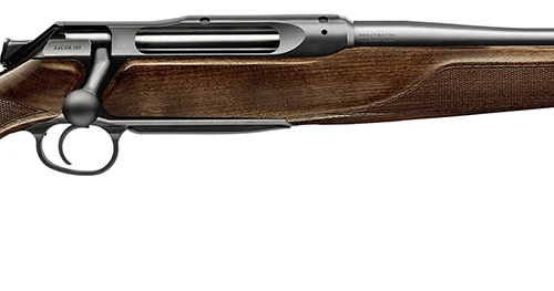 Sauer 80117660 505 Lux Full Size 6.5 PRC 3+1 24" Matte Blued Threaded Barrel, Matte Blued Saddle Mount Steel Receiver, Grade 5 Wood Fixed Stock