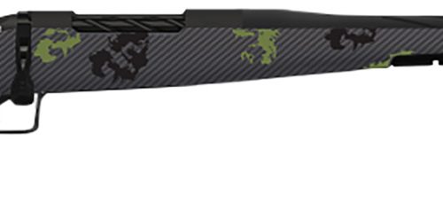 Fierce Firearms TWROG300WIN20BF Twisted Rogue 300 Win 20" Armour Lube Black Fluted Threaded Barrel, Drilled & Tapped Steel Receiver, LR Negative Comb Forest Camo Carbon Fiber Stock