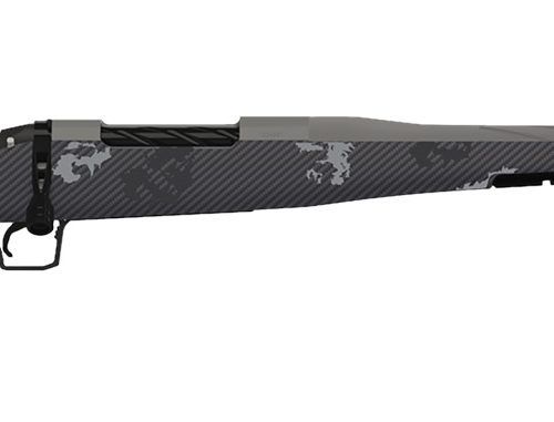 Fierce Firearms TWROG65PRC22GP Twisted Rogue 6.5 PRC 22" Tungsten Cerakote Steel Threaded Barrel, Drilled & Tapped Steel Receiver, LR Negative Comb Phantom Camo Carbon Fiber Stock