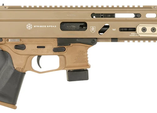 Grand Power 810091158173 Stribog SP9A3 *CA Compliant 9mm Luger 10+1 16" Flat Dark Earth