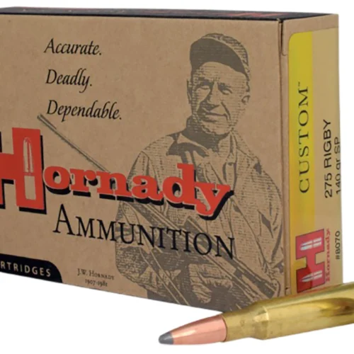 Hornady 8070 Custom  275Rigby 140gr InterLock Spire Point 20 Per Box/10 Case