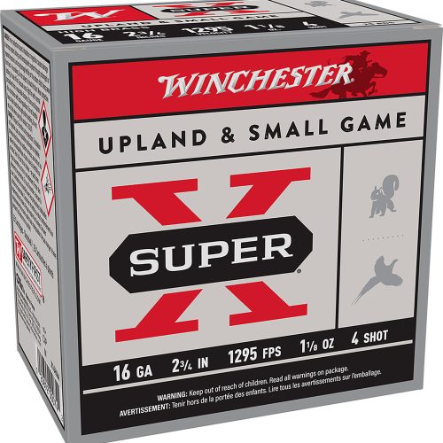 Winchester Ammo X16H4 Super X Heavy Game Load High Brass 16Gauge 2.75" 1 1/8oz 4Shot 25 Per Box/10 Case