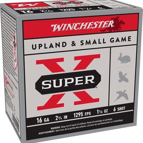 Winchester Ammo X16H6 Super X Heavy Game Load 16Gauge 2.75" 1 1/8oz 6Shot 25 Per Box/10 Case