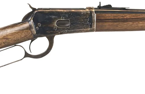 Chiappa Firearms 920337 1892 Trapper Carbine 44 Mag 8+1 16" Blued Barrel, Color Case Hardened Rec, Oiled Walnut Stock, Adjustable Sight