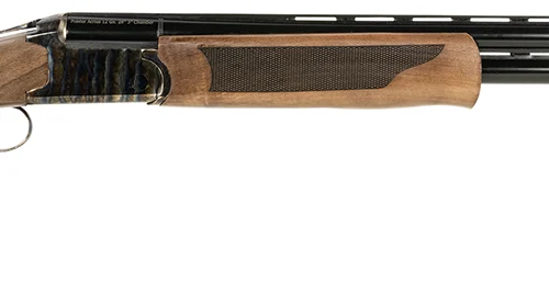 Pointer KAR2028HT Acrius  Full Size 20 Gauge Break Open 3" 2rd 28" Black Over/Under Vent Rib Barrel, Color Case Hardened Steel Receiver, Fixed Turkish Walnut Stock, Ambidextrous
