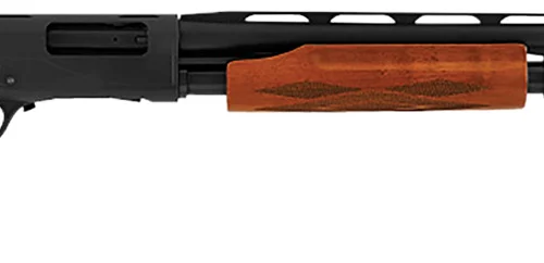 Hatsan USA HEWS122805W2 Escort WS  Full Size 12 Gauge Pump 3" 4+1 28" Black Chrome Vent Rib Barrel, Black Anodized Grooved Aluminum Receiver, Adjustable Turkish Walnut Stock