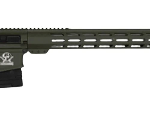 Great Lakes Firearms GL10243SSODG GLFA  243 Win 5+1 24" Stainless Threaded Barrel, OD Green Cerakote Picatinny Rail Aluminum Receiver, Adjustable Black Synthetic Stock, Mil-spec Polymer Grip