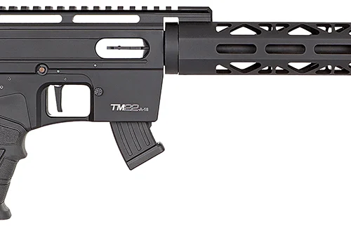 Derya Firearms TM22.METAL.20 TM22 Metal 22 LR 10+1 20" Black Threaded Barrel, Black Anodized Aluminum Receiver w/Picatinny Rail Receiver, Black Fixed Aluminum Stock, Black Polymer Grip