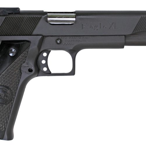 Iver Johnson Arms EAGLEXL10DS Eagle XL  Full Size Frame 10mm Auto 15+1 6" Stainless Steel Barrel, Matte Black Steel Long/Serrated Slide, Black Steel Frame w/Beavertail, G10 Grip